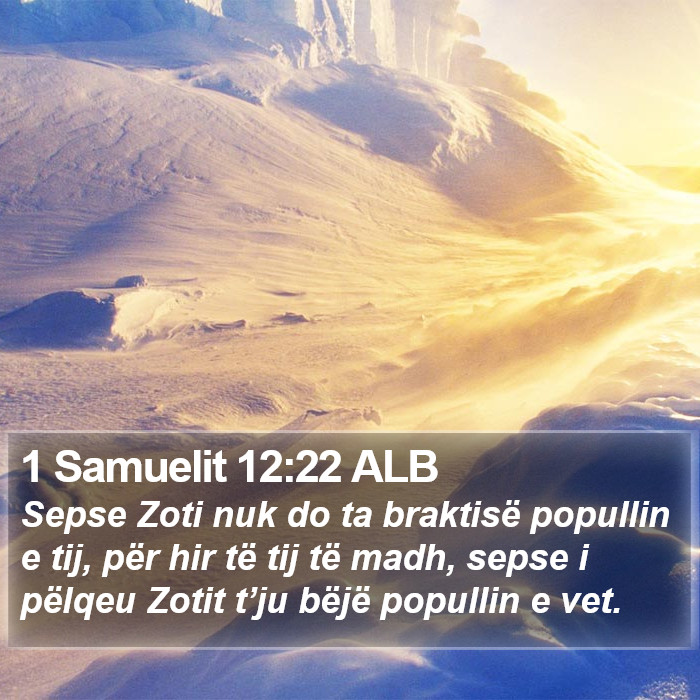1 Samuelit 12:22 ALB Bible Study