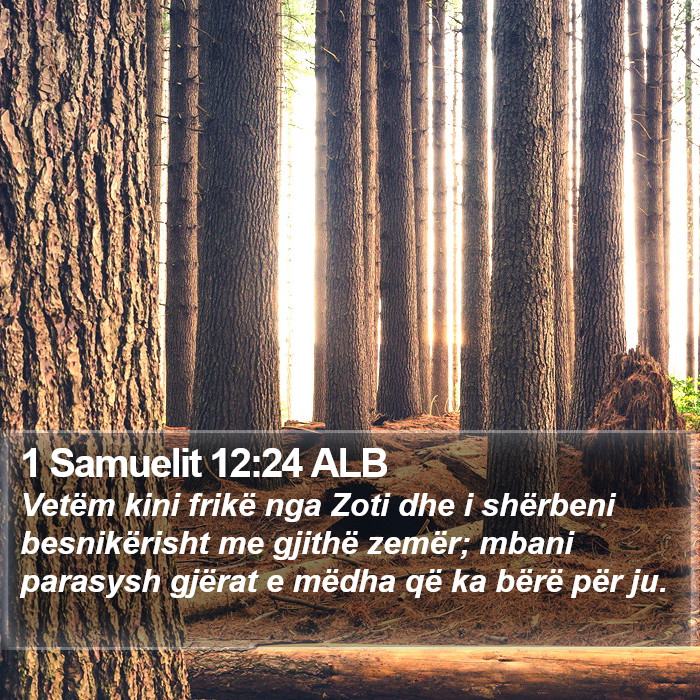 1 Samuelit 12:24 ALB Bible Study