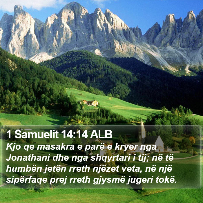1 Samuelit 14:14 ALB Bible Study