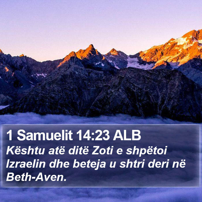 1 Samuelit 14:23 ALB Bible Study