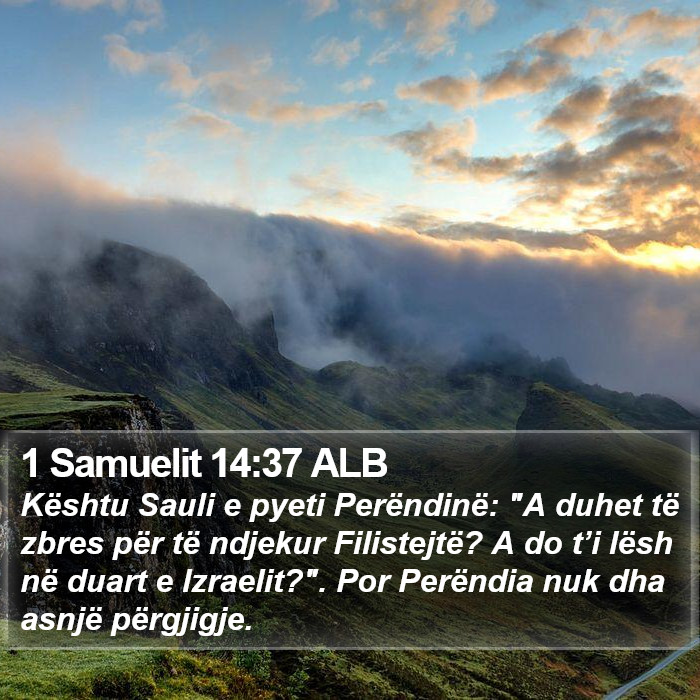 1 Samuelit 14:37 ALB Bible Study