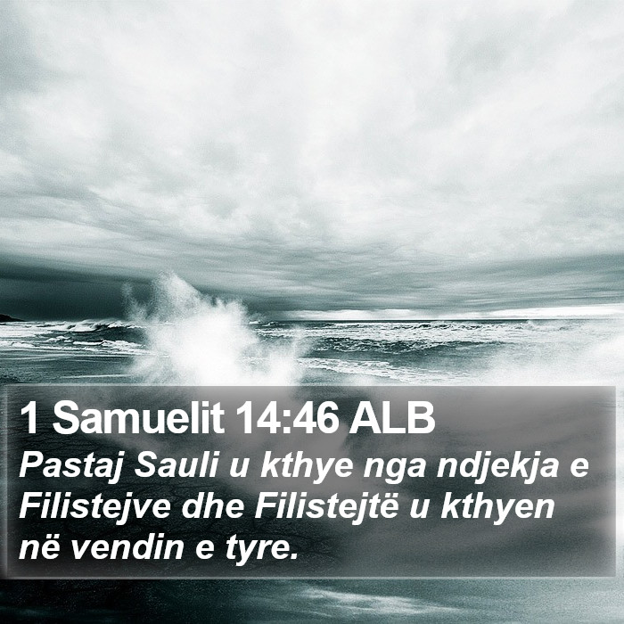 1 Samuelit 14:46 ALB Bible Study