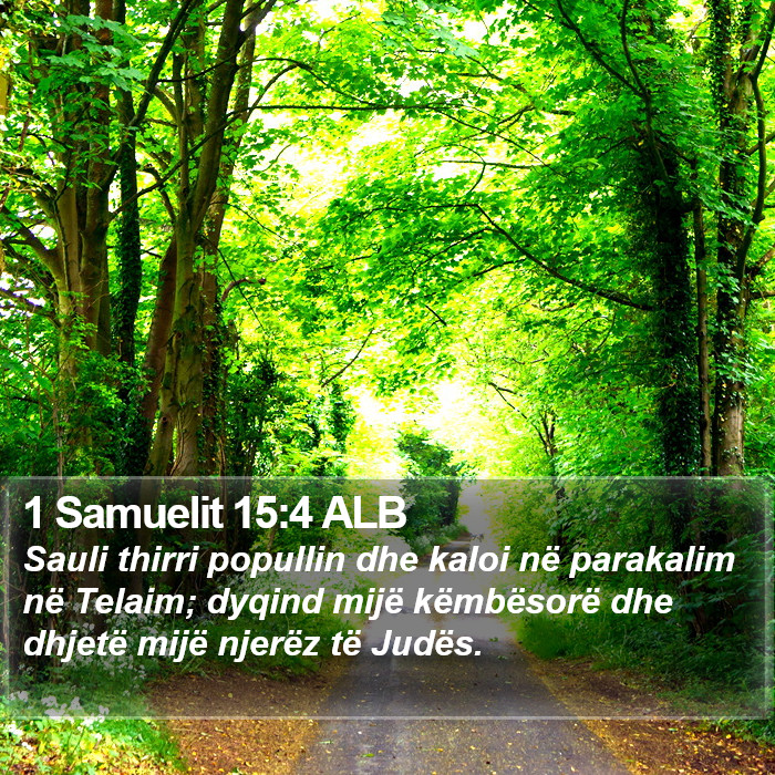 1 Samuelit 15:4 ALB Bible Study