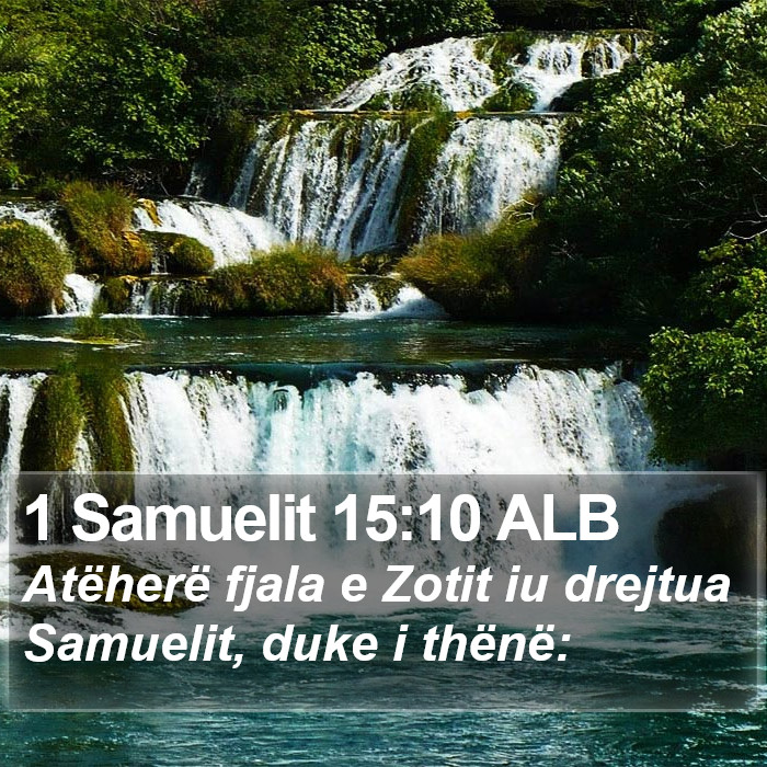 1 Samuelit 15:10 ALB Bible Study