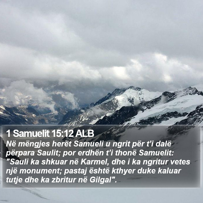 1 Samuelit 15:12 ALB Bible Study