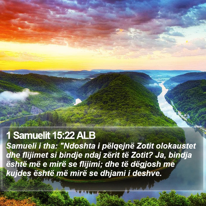 1 Samuelit 15:22 ALB Bible Study