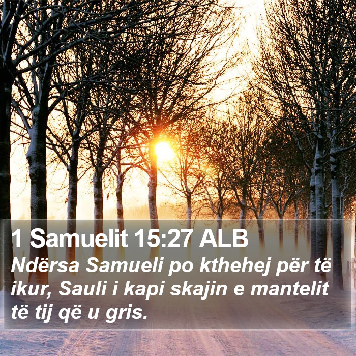 1 Samuelit 15:27 ALB Bible Study