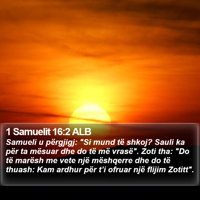1 Samuelit 16:2 ALB Bible Study