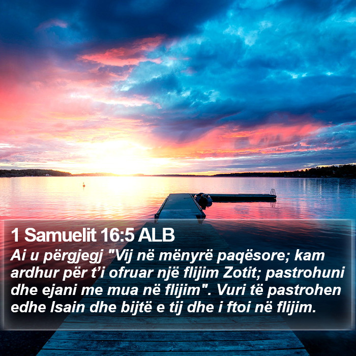 1 Samuelit 16:5 ALB Bible Study