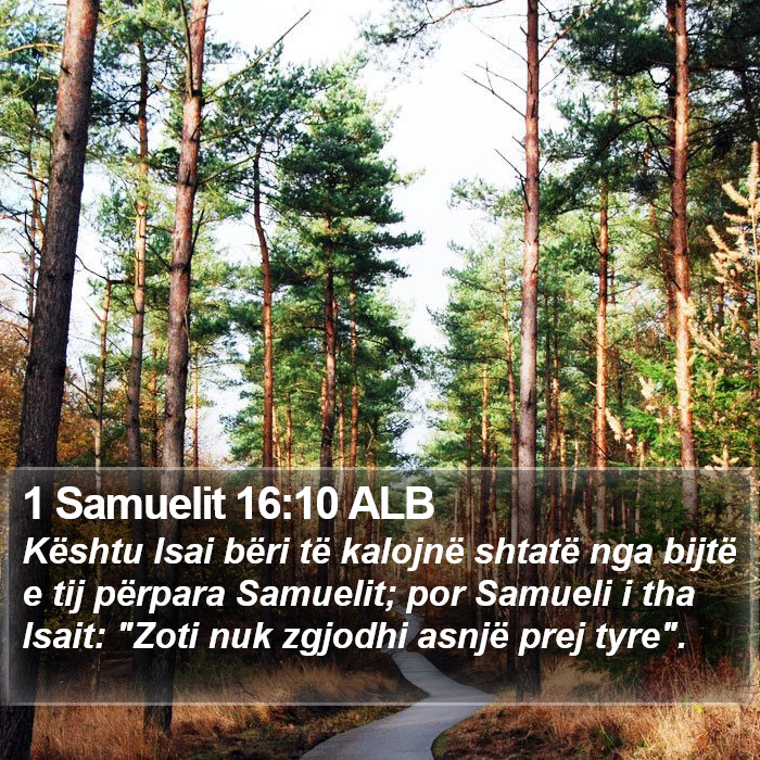 1 Samuelit 16:10 ALB Bible Study