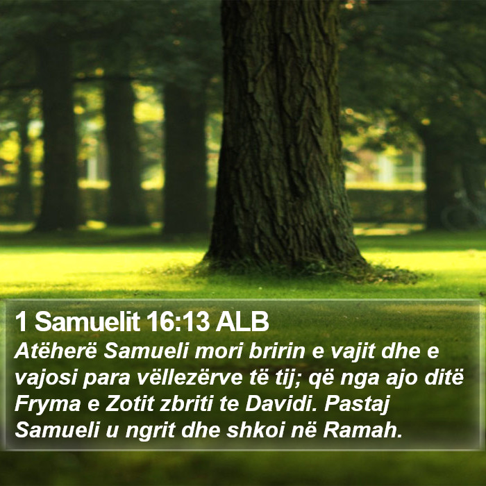 1 Samuelit 16:13 ALB Bible Study