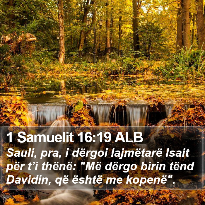 1 Samuelit 16:19 ALB Bible Study