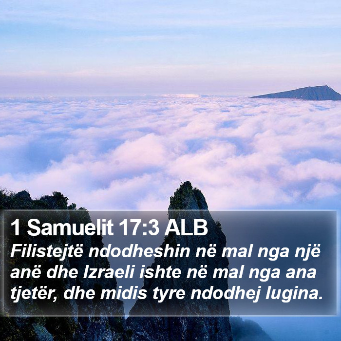 1 Samuelit 17:3 ALB Bible Study
