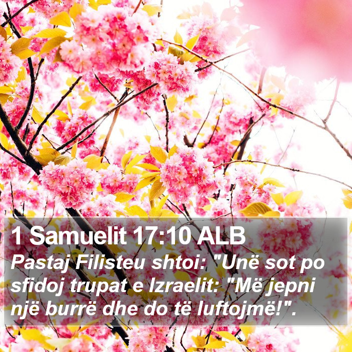 1 Samuelit 17:10 ALB Bible Study