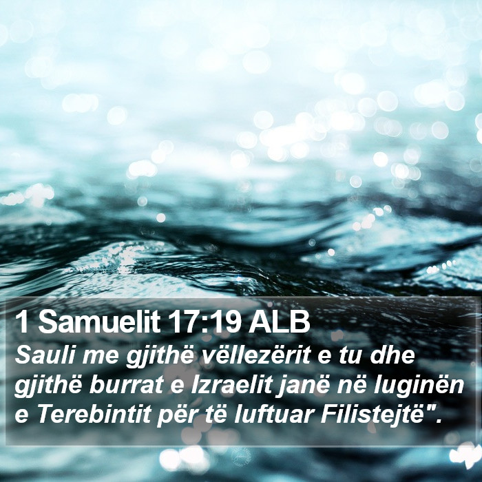 1 Samuelit 17:19 ALB Bible Study