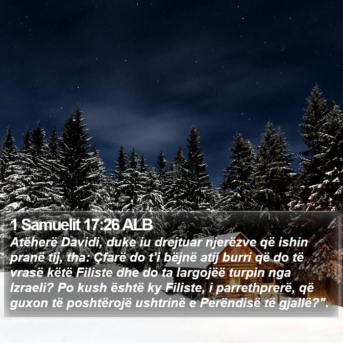 1 Samuelit 17:26 ALB Bible Study