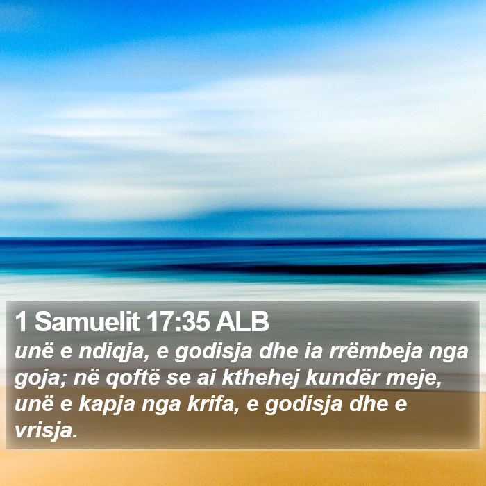 1 Samuelit 17:35 ALB Bible Study