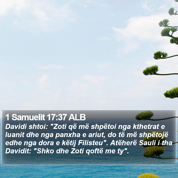 1 Samuelit 17:37 ALB Bible Study