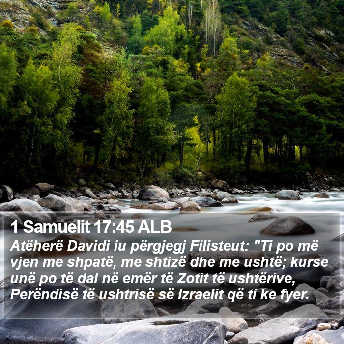 1 Samuelit 17:45 ALB Bible Study