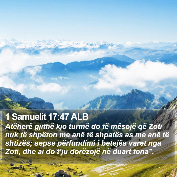 1 Samuelit 17:47 ALB Bible Study
