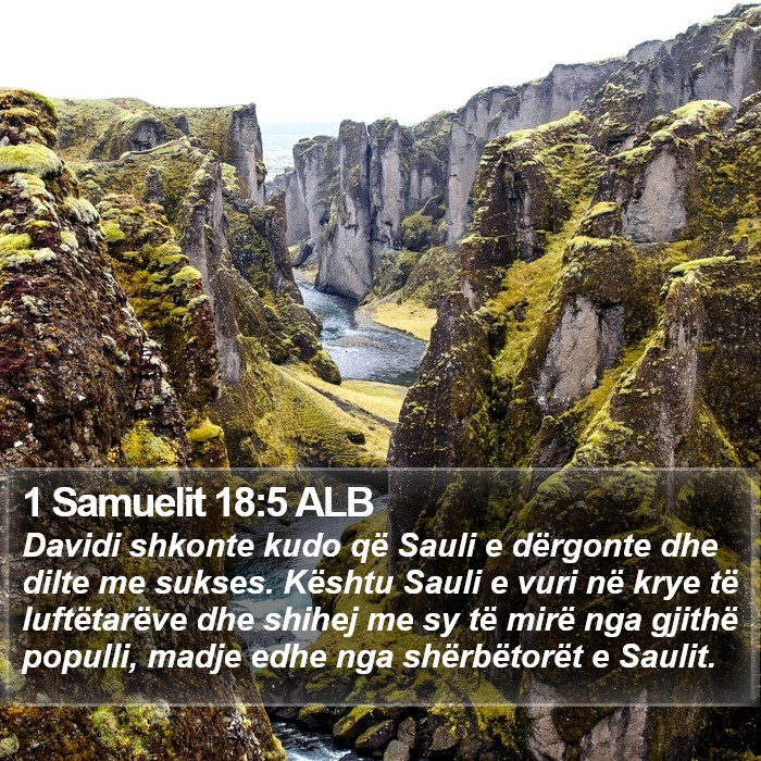 1 Samuelit 18:5 ALB Bible Study