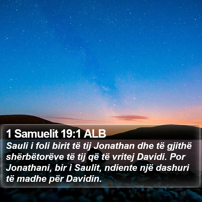 1 Samuelit 19:1 ALB Bible Study