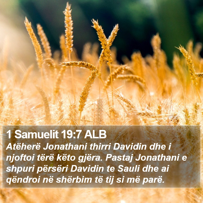 1 Samuelit 19:7 ALB Bible Study