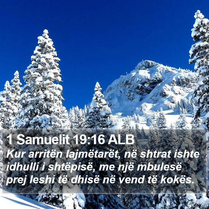 1 Samuelit 19:16 ALB Bible Study