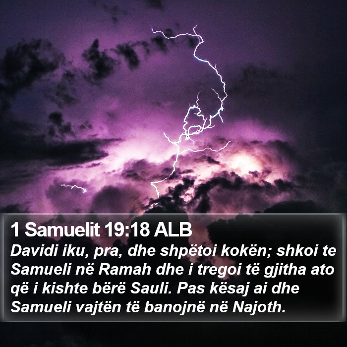 1 Samuelit 19:18 ALB Bible Study