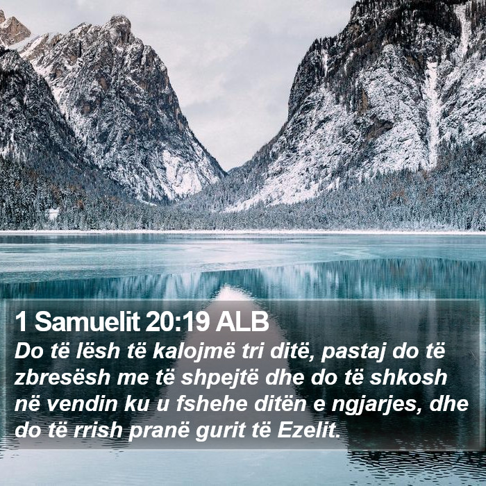 1 Samuelit 20:19 ALB Bible Study