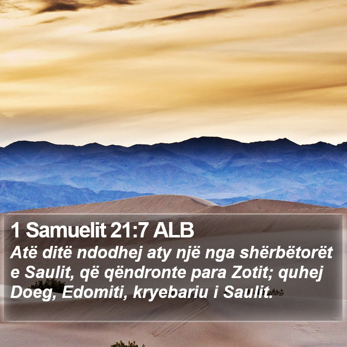 1 Samuelit 21:7 ALB Bible Study