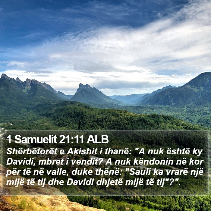 1 Samuelit 21:11 ALB Bible Study