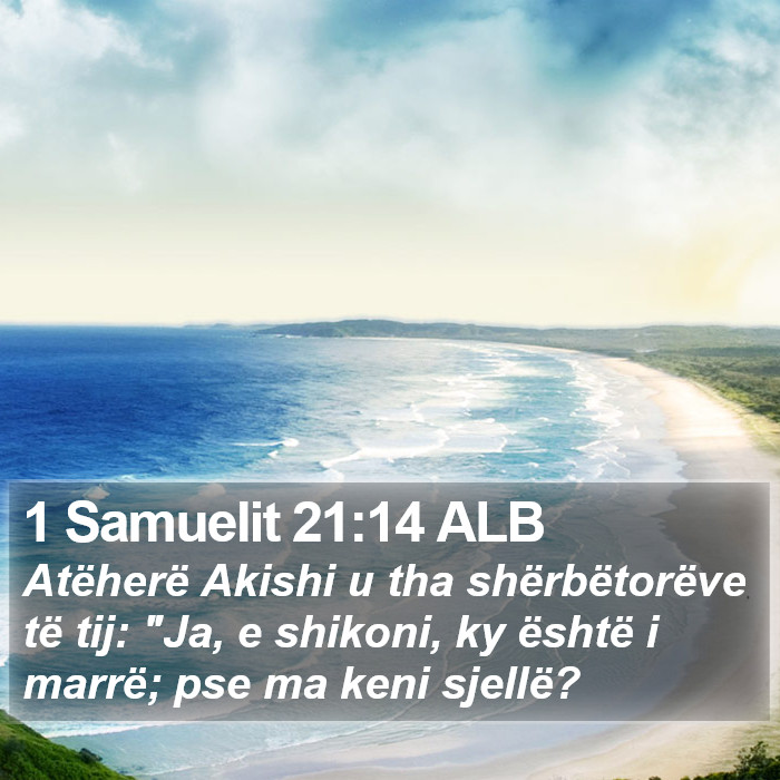 1 Samuelit 21:14 ALB Bible Study