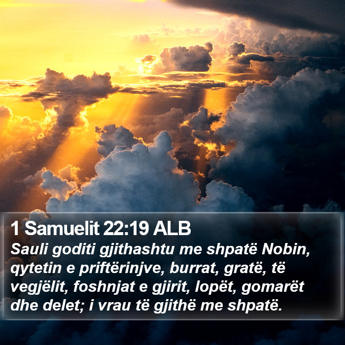 1 Samuelit 22:19 ALB Bible Study