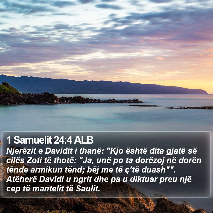 1 Samuelit 24:4 ALB Bible Study