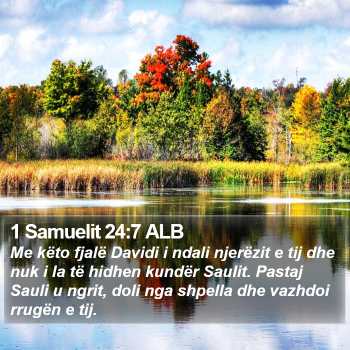 1 Samuelit 24:7 ALB Bible Study