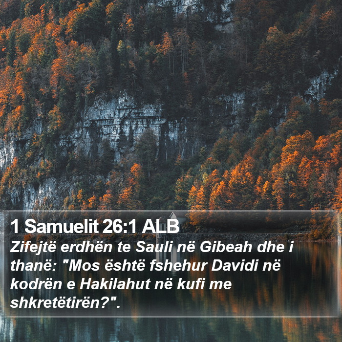 1 Samuelit 26:1 ALB Bible Study