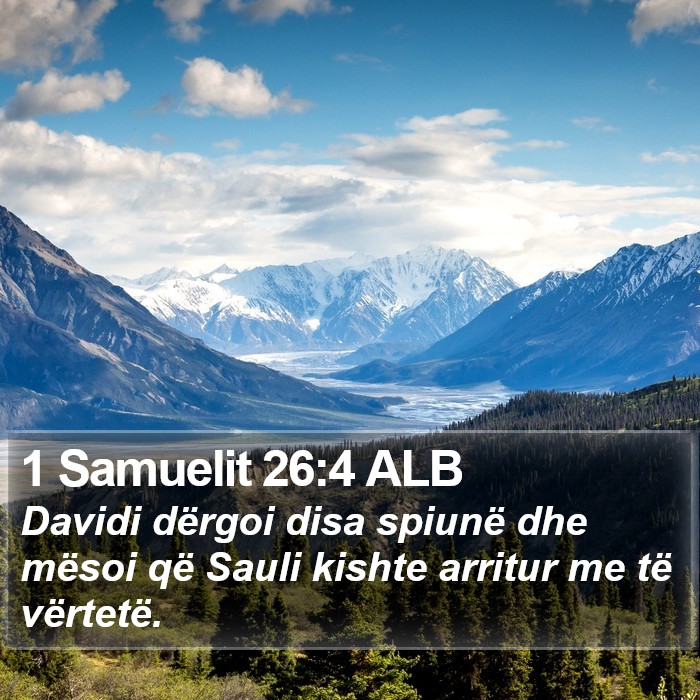 1 Samuelit 26:4 ALB Bible Study