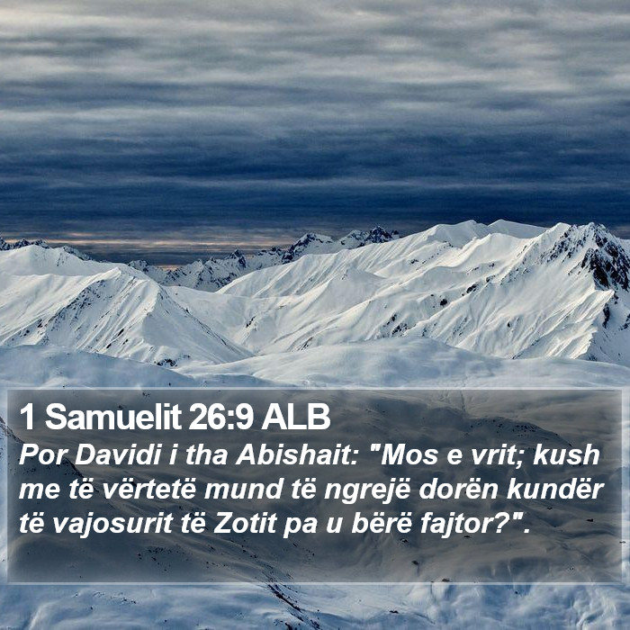 1 Samuelit 26:9 ALB Bible Study