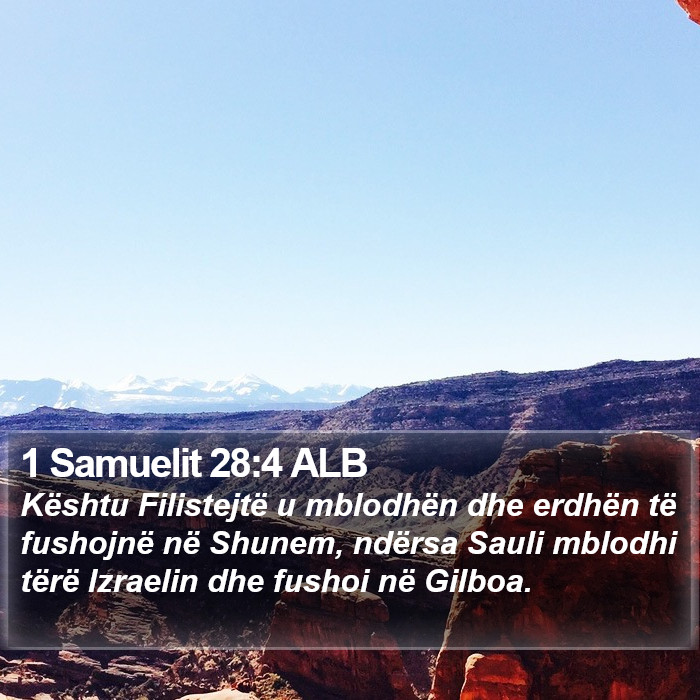 1 Samuelit 28:4 ALB Bible Study