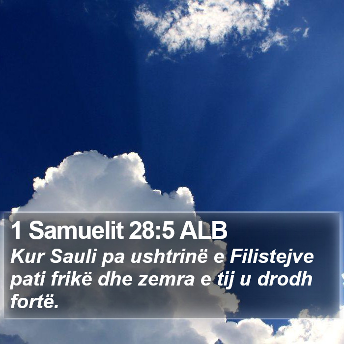 1 Samuelit 28:5 ALB Bible Study