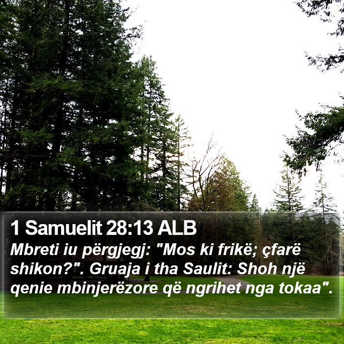 1 Samuelit 28:13 ALB Bible Study