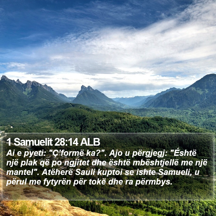 1 Samuelit 28:14 ALB Bible Study