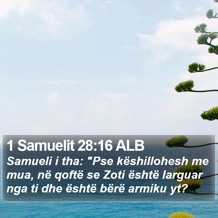1 Samuelit 28:16 ALB Bible Study