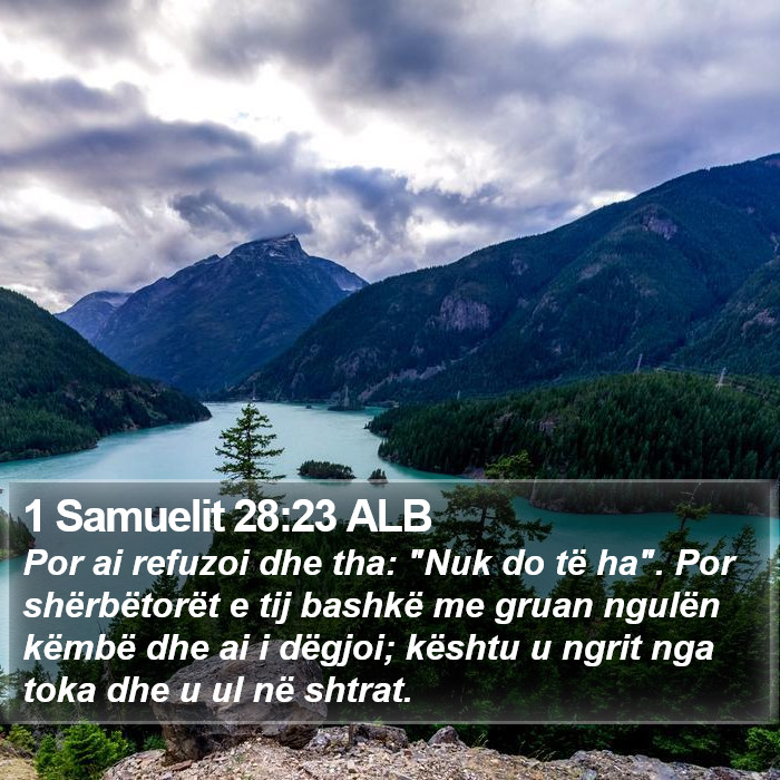 1 Samuelit 28:23 ALB Bible Study
