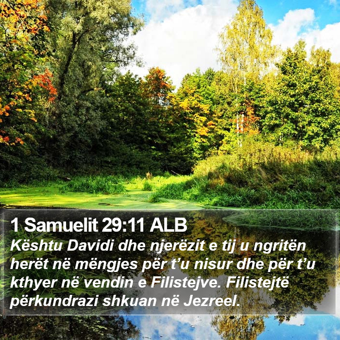 1 Samuelit 29:11 ALB Bible Study