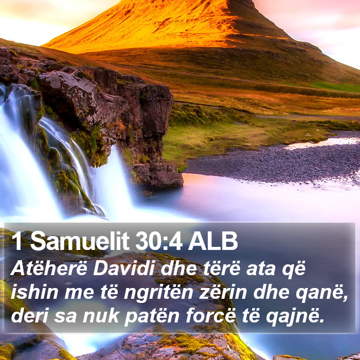 1 Samuelit 30:4 ALB Bible Study