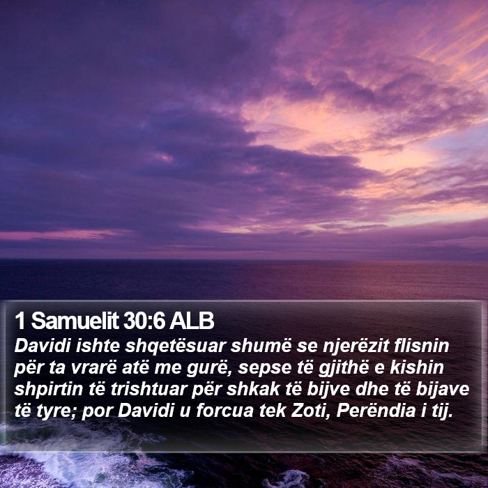 1 Samuelit 30:6 ALB Bible Study