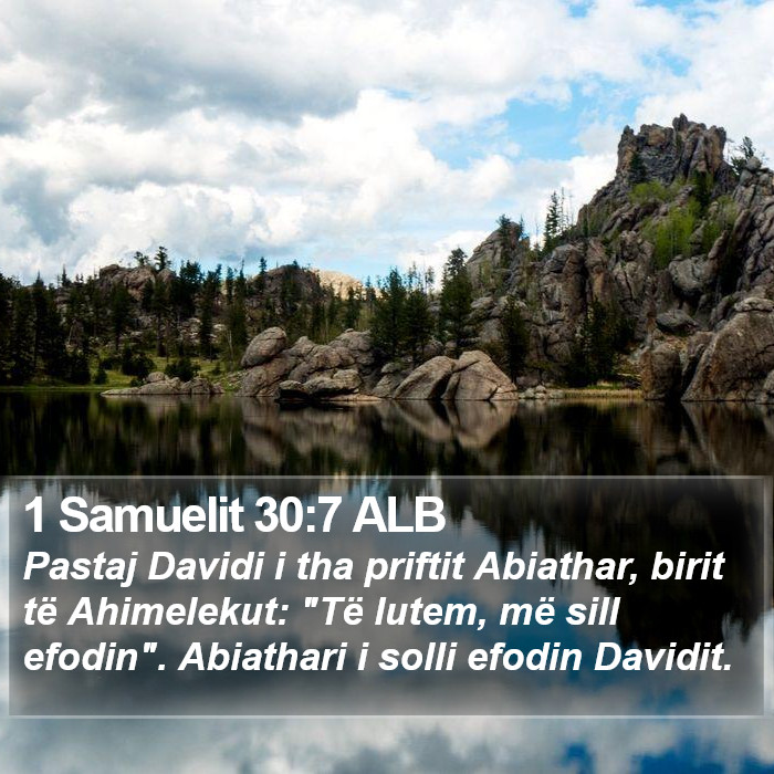 1 Samuelit 30:7 ALB Bible Study