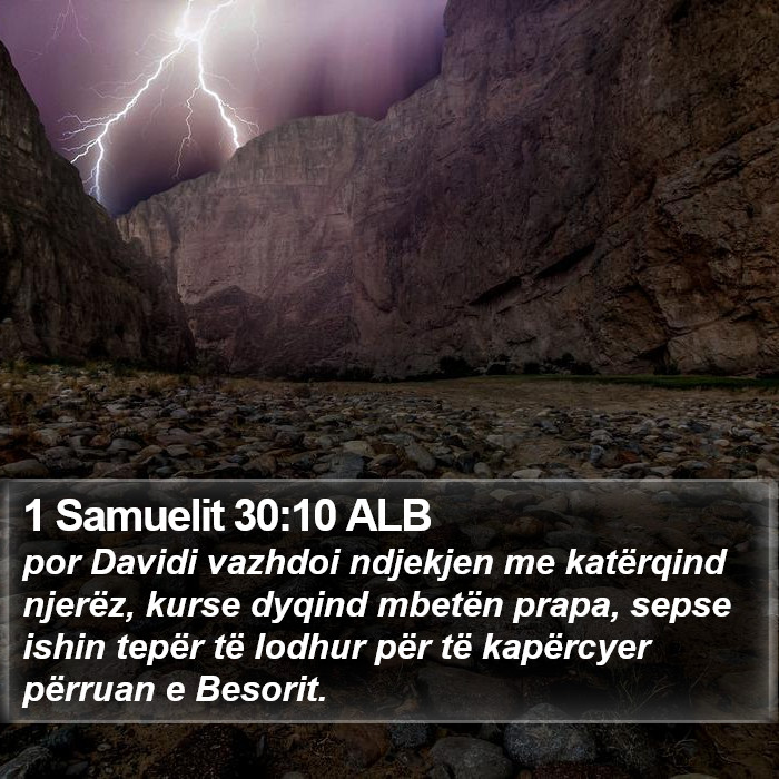 1 Samuelit 30:10 ALB Bible Study